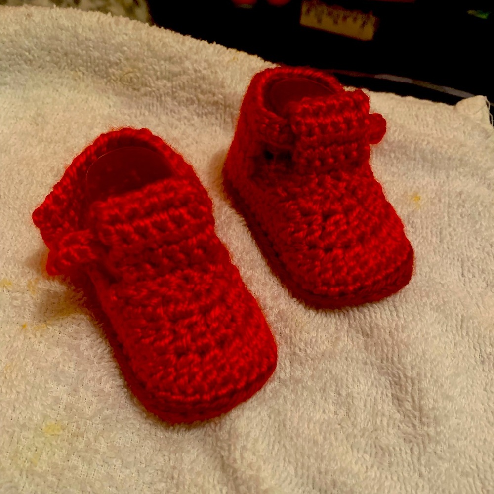 Baby born shoe bundle red ,yellow,pink